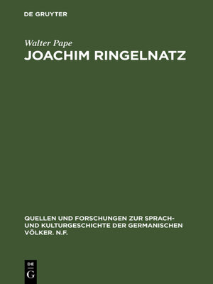 cover image of Joachim Ringelnatz